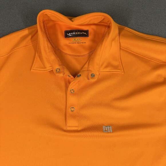 Loudmouth Polo Shirt Mens 2XL Performance Golf Snap Button Polyester Athletic - Picture 4 of 16